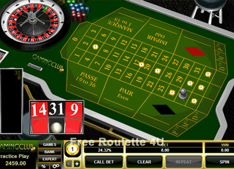 Roulette Game at Gaming Club Casino
