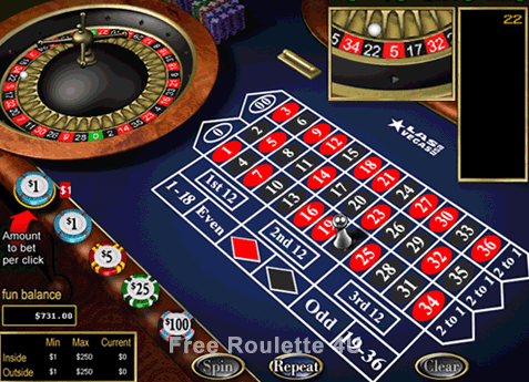 Roulette Game at Las Vegas USA Casino