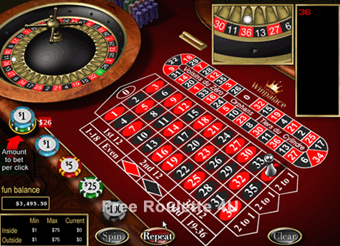 Roulette Game at Royal Ace Casino.